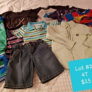 Lot of Toddler Boy Size 4T Clothes